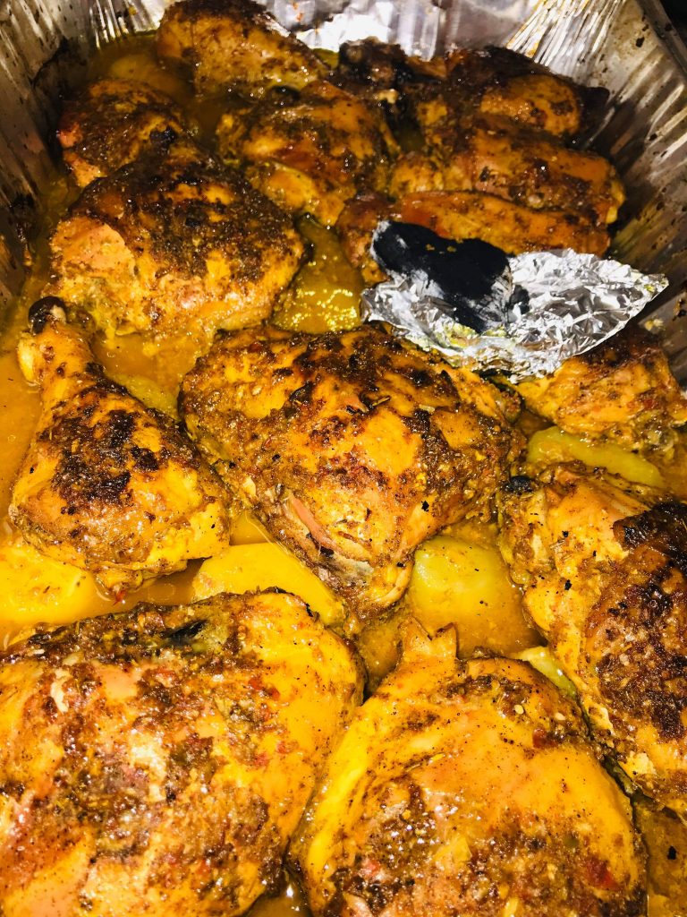صينية دجاج بالبطاطس بخلطة رائعة ومختلفة مع دمدومي